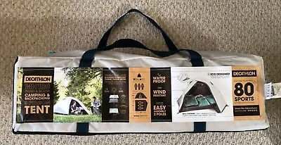 Decathlon MH100 Fresh & Black Camping/Backpacking 3 Person Tent New Free Ship • $49.55