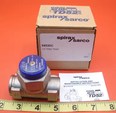 Spirax Sarco 54530C Steam Trap 1/2  TD52 Thermo Dynamic Cool Blue 600psig New • $183.08
