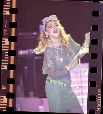 Madonna Virgin Tour Dancing In Concert Sexy Lace Top Original Camera Negative  • $39.99