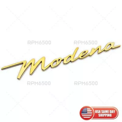 Maserati Modena Side Fender Marker Nameplate Logo Emblem Badge Sport Gold Chrome • $39.99