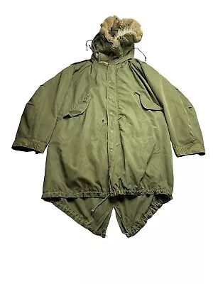 VTG M-1951 M51 Korean War Fishtail Parka Complete With Liner And Hood Coyote • $321.22