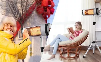 Electric Heater Winter Waterproof Heaters Outdoor Indoor Infrared Freestanding  • $439.45