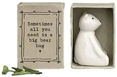 East Of India Ceramic Sending Bear Hugs In Gift Box - Friend`s Pick Me Up Gift • £7.49