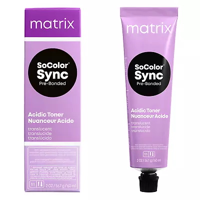 New!! Matrix Socolor Sync Pre-bonded Acidic Toner Hair Color 2 Oz Variety Choose • $11.95