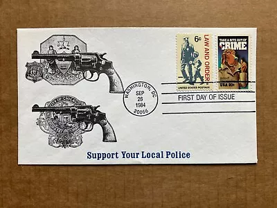 1984 20c McGruff The Crime Dog Crime Prevention 2102 KMC Venture Combination FDC • $4.99