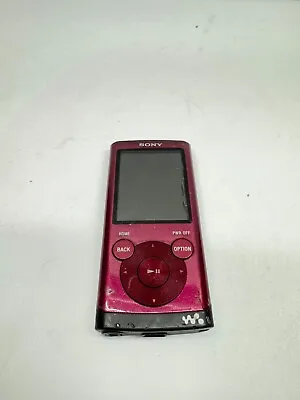 Sony NWZ-E353 Walkman Red 4GB Digital Media MP3 Player *Untested/Parts* • $14.99