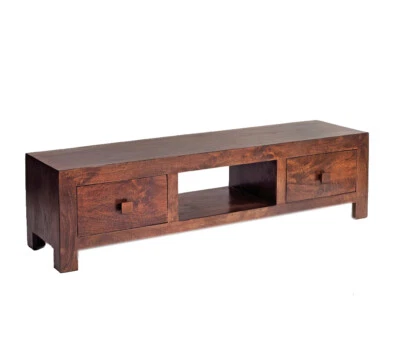 £304.99 • Buy Modern Contemporary Design Mango Dark Wood TV Stand Plasma LCD Media TV Stand