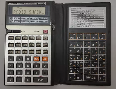 Vintage 1986 RadioShack Tandy PC-7 Pocket Scientific Computer - Keyboard Issues! • £12.65