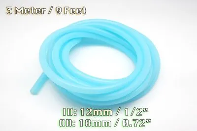 3 Meters Clear Blue Silicone Vacuum Hose Engine Bay Dress Up 12mm Fit Mustang • $17.99