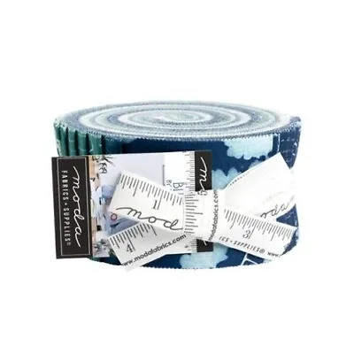 Bluebell Jelly Roll  16960JR Moda Precuts  100% Cotton Fabric Quilt Strips • $34.99