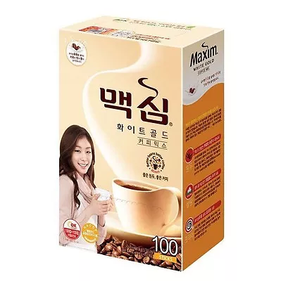 Korean Instant Coffee Mix Maxim White Gold 100 Sticks • $71.53