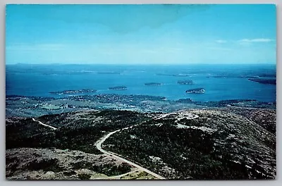 Mount Desert Island Maine Bar Harbor Mount Cadillac Chrome UNP Postcard • $2.75