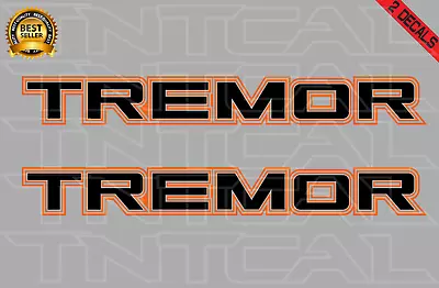 TREMOR Decal Set Fits: FORD F-150 F-250 Truck Bedside Vinyl Sticker Orange/Black • $23.88