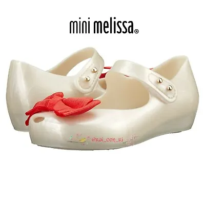 Mini Melissa Ultragirl Sweet Red Bows Sz 8 NEW • $45.96