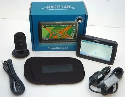 Magellan Roadmate SE4 Car Lifetime-Traffic Set GPS Bluetooth USA/Canada Maps WOW • $47.45
