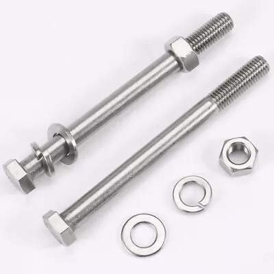 M1012 Hex Head Part Threaded Boltshex Nut/flat & Spring Washer Stainless Steel • $4.79