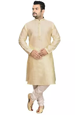 Men's Asian Wedding Baraati Outfit Kurta Pajama Sherwani Suit 1911 • £39