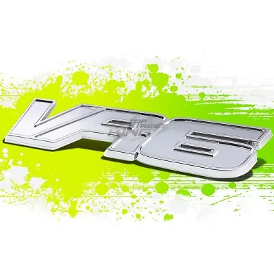  VR6  Silver Letter Logo Trim Badge Metal Emblem Decal Auto Car Exterior Sticker • $6.50