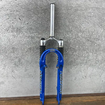Vintage Manitou Answer SX Fork Blue 1 1/8 Threadless 26 210mm 8 In Steerer PARTS • $80.99