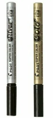 Pilot Metallic Super Colour Extra Fine (0.5mm Line) Permanent Marker Paint Pen • £3.79