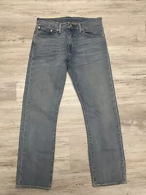 Levi’s 514 Jeans 32 X 30 Light Wash Blue Slim Fit Straight Leg Cotton Nice • $15