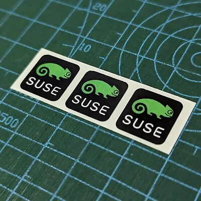 OpenSUSE Green Linux Keycap Keyboard Stickers X3 (Square) • £3.99