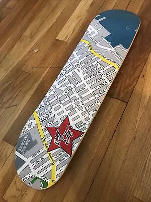 S & H Skateboard Deck 8 X 31 Map Street Grid Of Weehawken NJ • $25