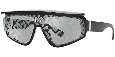 Dolce & Gabbana Men's Black Shield Sunglasses W/ Visor - DG6177 501AL 46 - Italy • $99.99