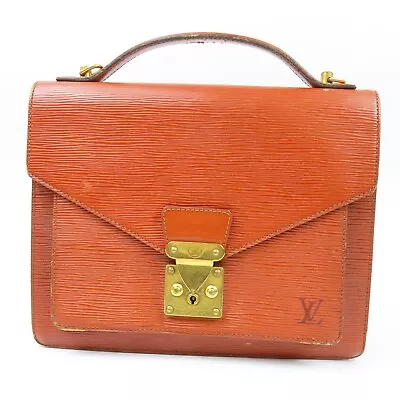 LOUIS VUITTON  Epi Monceau Vintage Handbag Brown France Leather Mens 79551 • $286