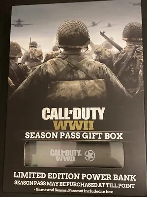 Official Call Of Duty WWII Limited Edition Power Bank - New In Box • £5.99