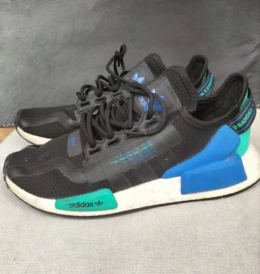 Adidas NMD R1 V2 Black Blue Green Shoes • $29