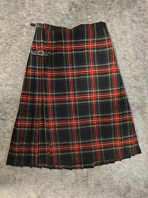 Joseph Horne Co Pittsburgh Scotland Wool Kilt Plaid Skirt Size 10 VTG Vintage • $26.99