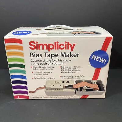 $129.97 • Buy Simplicity 881925 Bias Tape Maker Brand New In Box  2009