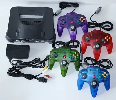 EXCELLENT - N64 Nintendo 64 Console UP TO 4 NEW CONTROLLERS PLAYS USA NTSC & JPN • $129.77