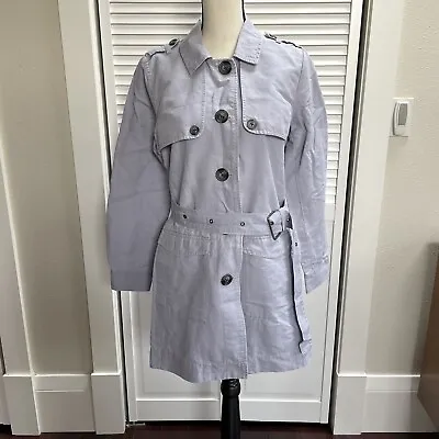 Cabi Women's Size Medium Light Purple Lilac Tanner Trench Coat Jacket 5296 • $24.99