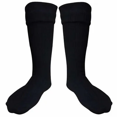 Scottish Wool Blend Men's Kilt Hose Socks Available In 9 Different Colors  • $13.99