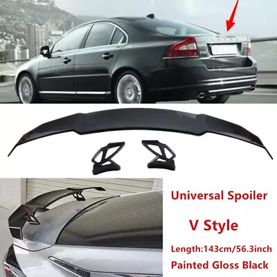 Fit For Volvo S80 07-16 Rear Trunk Lid Racing Spoiler ABS Wing Universal Painted • $99.88