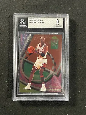 1993-94 Fleer Ultra Michael Jordan Power In The Key #2 BGS 8 NM-MT Chicago Bulls • $199.99