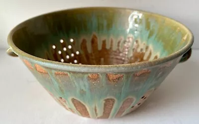 Studio Art Pottery Strainer Bowl-john Macomber-signed-2007 • $99