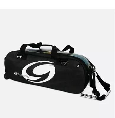 Genesis Sport Black 3 Ball Tote Bowling Bag  NEW WITH TAG • $95.69