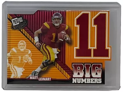 Matt Leinart 2006 Press Pass Football Big Numbers USC Heisman Winner #BN25 • $2.49