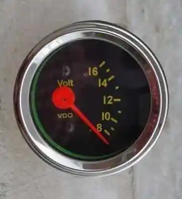 New Volt Gauge Voltmeter VDO Type 2-1/16 / 52 Mm 12 V System W/wire Harness • $18.50