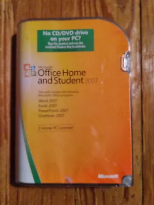 Microsoft Office Home And Student 2007 CD/DVD-ROM Windows XP • $19.95