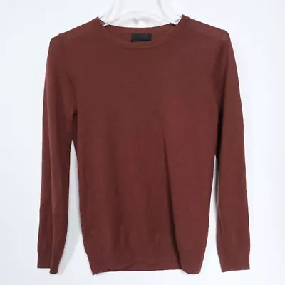 J CREW Featherweight Cashmere Crewneck Sweater XS Rust • $36