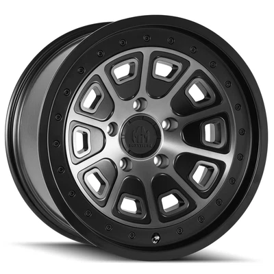 $823.96 • Buy 4-Mayhem 8301 Flat Iron 17x9 5x4.5  -6mm Black/Tint Wheels Rims 17  Inch