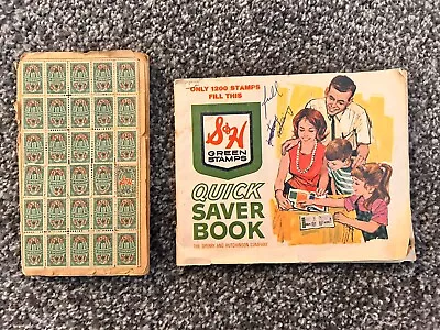 Vintage S & H Green Stamps Quick Saver Book By Sperry And Hutchinson Company • $12.75