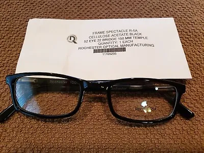 ROMCO R 5A Military Eyeglass Frames Black 52 22 150 NEW  • $29.99