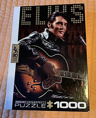 Elvis Eurographics 1000 Piece Puzzle 80 Years Comeback Special Opened All Pieces • $8