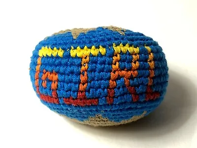Vintage Girl Scouts Hacky Sack Hackey Sack Crochet Footbag Ball Multicolor EUC • $6.75