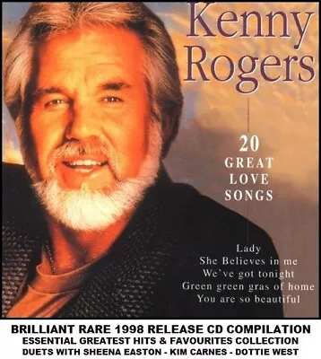 Kenny Rogers - A Very Best 20 Greatest Hits Collection Country Easy Listening CD • £3.49